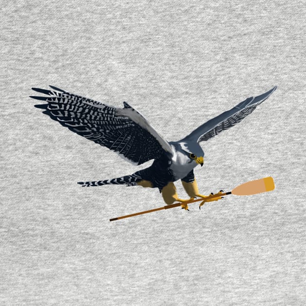 Rowing Falcon by College Mascot Designs